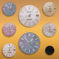 SEI 28.5mm S Logo NH35 Dial J-ournal pearl oyster Dial Fit NH36 Movement Green Luminous Watch Modification Accessories