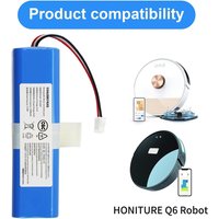 For Zoozee Z50 HONITURE Q6 Q6 Pro Se Philips FC8972 Haier TAB-T530S Robot Vacuum Battery 14.4V 6500mAh 12800mAh Spare Parts