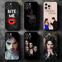 The Vampire Diaries Soft Phone Case for iPhone 16 16E 17 Air 15 Pro Max 14 Plus 13 Mini 11 12 7 Black Cover Back Shell