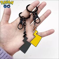 Cute Pikachu Tail Key Chain Pokemon Lightning Anime Figure Cartoon Peripherals Funny Toys Birthday Gift Backpack Pendant