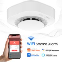 Tuya WiFi Smoke Detector 90dB Sound Alarm App Push Notifications Sensor For Home Industrial Hotel Security