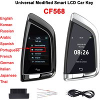 CF568 Universal Modified Smart LCD Car Key For BMW Kia Benz Ford Lexus Audi Keyless Go Automatically Door Lock Comfortable Entry