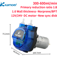 Kamoer 300-600ml/min KHM3 High Flow Peristaltic Pump 12V 24V DC Motor Dosing Pump with Norprene/Silicone for Food Beverage