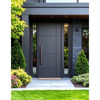 Customized Villa Front Door Durable Thermal Break Aluminum Soundproof Thermal Insulation Entrance Doors for Home Residential Use