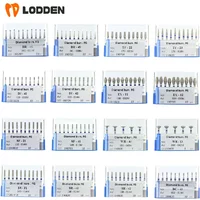 Fraises dentaires en diamant, 39 tailles 1.6mm, pour pièce à main à grande vitesse, département de stomatologie, outils de meulage de dentisterie, 10 pièces/lot