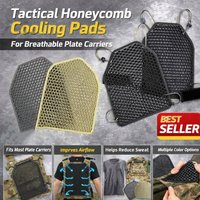 Tactical Plate Carrier Cooling Pad Honeycomb Ventilation Spacer Mesh Back Panel Insert Breathable Sweat Reduction Armor Pad