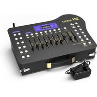 Console DMX U'King 192 canaux noire, console DMX512 sans fil et opérateur MIDI, contrôleur de lumière 192 canaux pour KTV, DJ, club