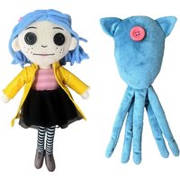 28cm Coraline Plush Stuff Cartoon Figure Kawaii Doll Soft Pillow Ugly Kids Cute Collectible Dolls Decoration Toys Birthday Gifts image 4