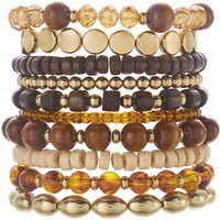AliExpress Harlermoon 10pcs/Set Bohemian Chic Wood Beaded Mix Bracelet for Women Exquisite Crystal Gravel Bracelets Friendship Jewelry Gifts