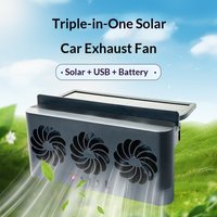 Car Exhaust Fan Creative Solar Energy Car Radiator Air Circulation