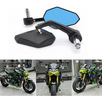 For Kawasaki Z400/Z650/Z900/Z1000 Mirrors Yamaha MT03/MT07/MT09/MT10 CNC Motorcycle Bar End Mirrors Retro Handlebar Tip Rearview