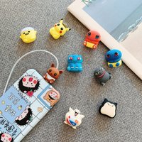 Anime Pokemon Pikachu Doll Data Cable Protective Cover Protective Cover Iphone Usb Mobile Phone Accessories Anti-Breakage