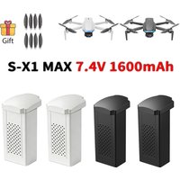 Origina S-X1 MAX Drone Battery 7.4V 1600mAh Lipo Battery With Propeller for S-X1 MAX 4K GPS Drone Quadcopter Parts