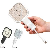 USB Mini Electric Mosquito Swatter, Portable UV Light Bug Zapper with Electric Shock, 2-in-1 Pest Control for Summer Use