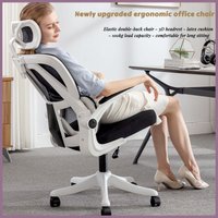Ergonomic Home Office Chair, Comfortable Desk Chair for Students with Back Support, Long Sitting Study Chair