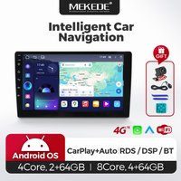 MEKEDE 9/10 Zoll Universal Android 15 Autoradio Multimedia-Player Kabelloses Carplay Android Auto 64G 4/8-Kern Intelligente Systeme Unterstützt WIFI 4G RDS DSP BT Für VW Renault Peugeot Ford Opel Fiat