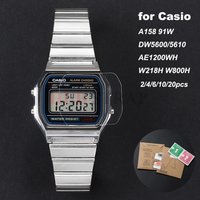 2/4/6/10/20pcs for Casio A158 91W DW5600/5610 AE1200WH WatchScreen Waterproof Protector Soft Clear Anti-Scratch Full Protectors