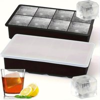 1-3PCS Square Silicone Ice Cube Tray Quick-Release Food-Grade Soft Ice Mold for Whiskey Party Supplies Easy-Press Freezer Gadget
