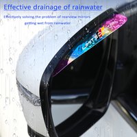 1pair Dazzling colors Car Rearview Mirror Rain Shade Snow Blocker Sun Visor For Ford VW Honda Volvo For Porsche Opel Audi