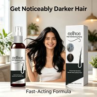 Black Hair Darkening Spray Cover Gray White Hair Treatment Restore Natural Hair Color Anti Grey Hair Serum Healthy Hair Care