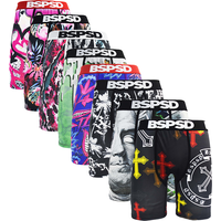 Men Boxer Briefs Polyester Breathable Underwear Male Boxer Shorts High Stretch Quick Dry S-2XL