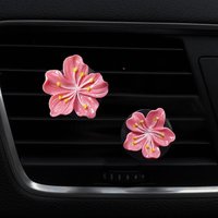 1Pcs Peach Blossom & Daisy Car Air Vent Clip Perfume Diffuser Auto Air Condition Fragrance Ornament Car Interior Decor Accessory