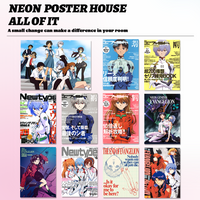 EVA Neon Genesis Evangelion Anime Theater Version Frameless Canvas Painting Poster Decoration Surrounding Asuka Ikari Shinji