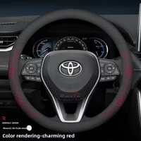New style Leather Car Steering Wheel Cover for Toyota YARiS Cross Grand Highlander Vios Urban Cruiser Hyryder VOXY Aqua Premio