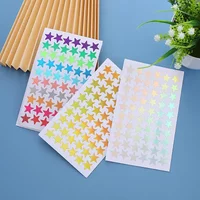 5 sheets Glitter Star Stickers for School Teacher Reward Sticker Cute Gifts Party Decor Business Label Scrapbooking Sticker