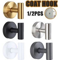 1/2PCS Stainless Steel Suction Cup Hooks Punch-free Wall Mounted Hook Hanging Towel Holder Bathroom Kitchen Vacuum Suction Cup