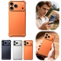 Luxuriöses Flugzeug-Aluminium Metallgehäuse für iPhone 17 Pro & Pro Max Rahmenloser Minimalistischer Randloser Stoßfänger-Schutz