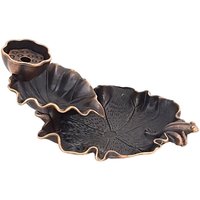 Retro Mini Incense Burner Chinese Decorative Alloy Material Lotus Leaf Frog Incense Burner Counter Current Home Decoration