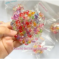 1/4PCS Novelty Fidget Ice Cube Sensory Squeeze Balls Stress Relief Squishy Toy for Kid Adult Relieve Anxiety Calming Down Stuff