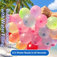 111pcs Water Balloon Quick Water Injection Automatic Knotting Water Outdoor Water Fight Summer Toy Water Injection Balloon