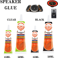 15/50ML BIGLU Loud Speaker Repair Glue Black / Clear Foam Side Dust Cap Rubber Edge Cone Basin Strong Adhesive