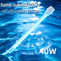 40W semi-submersible UV lamp, wastewater treatment disinfection photolysis lamp for aquaculture/Pond Filter