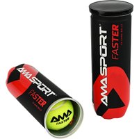 AMASPORT Padel Balls with 10% Wool Felt Cover - Durable Sports Equipment for Faster Play High-Quality Padel Accessories