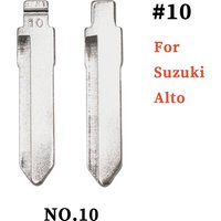Replacement Uncut Blank Key Blade KeyDiy KD Xhorse VVDI JMD Universal Flip Remote Key Shell #10 NO.10 Compatible For Suzuki Alto