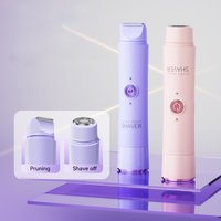 Rechargeable Double Head Hair Removal Device Cordless Wet Dry Shaver for Face Body Bikini Portable Travel Grooming Tools