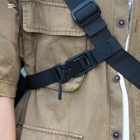 Three Point Auxiliary Backpack Stability Strap Quick Detachable Chest Bag Fixed Strap Adjustable for Sling Packs & Messengers