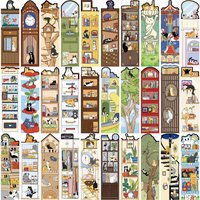 30 Pcs Cute Cartoon Cat Life Bookmark Creative Reading Paper Bookmarks DIY For Gifts
