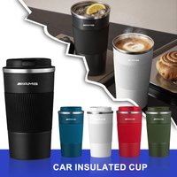Keyring Thermos Coffee Mug Stainless Steel Coffee Cup Insulated Travel Bottle For Mercedes Benz AMG Class A W222 W204 W214 CLS