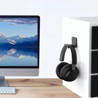 Universal Headphone Bracket Adhensive Plastic Wall Mount Hanger Under Desk Headset Rack Holder Support For Gaming Earphone Game