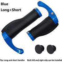 AliExpress SHIZIWANGRI 1 Pair Bicycle Handlebar Grip Long and Short Ergonomic Anti Skid Lock on Handle Cover with Bar Ends Grips MTB Bike Accessories