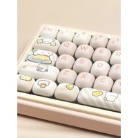MOG Keycaps PBT Bread Bear Thermal Sublimation 140 Keys For Mechanical Keyboard Mx Switch Girls Gifts AKK