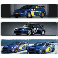 60x240cm Rally Car Style Banner Flag Racing Garage Decor Auto Workshop Man Cave Wall Hanging Flag for Car Enthusiasts