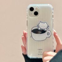 Korean Cute Cartoon Coffee Cup Rotate Kitten Grip tok Griptok Phone Holder Stand Support For iPhone Accessories Holder