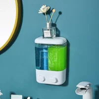 500/1000ML Capacity Wall Mounted Soap Dispenser Manual Press Suitable For Shampoo Used Bottle Bathroom Liquid