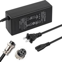 63V 2A Charger 4 Prong for Go Kart Kit,Gokart PRO Ninebot S/S-MAX/Mini PRO/Mini lite 55.5v Lithium Battery Charger, black