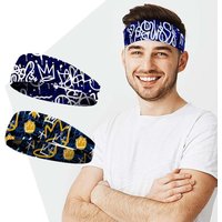 Sports Hairband Breathable Non-slip Running Cycling Wide Sweatband Men Women Sweat Absorb Elastic Gym Fitness Workout Headband